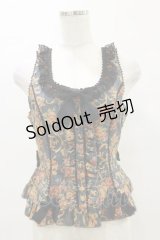 metamorphose / ゴブラン風くまちゃんフリルビスチェ サイズ1 ブラック H-25-07-03-1022-ME-TO-NS-ZH