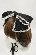 metamorphose / Twinkle journeyリボンヘッドドレス  ブラック H-25-07-03-1003-ME-AC-NS-ZH
