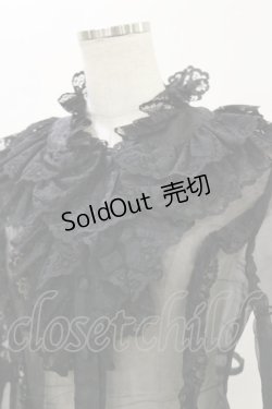画像4: metamorphose / ラッセルレースオーガンジィブラウス Free ブラック H-25-07-03-1026-ME-BL-NS-ZH