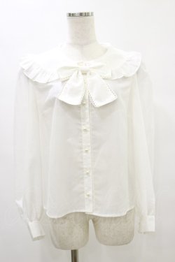 画像1: Ank Rouge / リボンシアーブラウス M オフ H-25-07-03-1027-CA-BL-NS-ZH