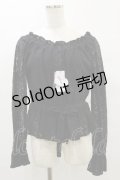 Ank Rouge / 総レースブラウス M ブラック H-25-07-03-1031-CA-BL-NS-ZH