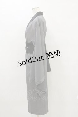 画像3: Favorite / テーラー襟着物袖タイトワンピース Free グレー H-25-07-03-1033-LO-OP-NS-ZH