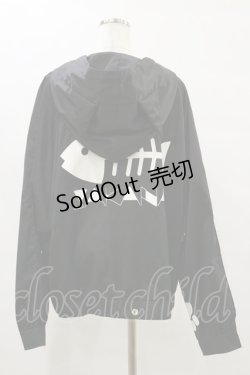 画像2: IRO+IRO / 肉球プリント&猫耳フードのSAKANAプリントマウンテンパーカー M ブラック H-25-07-03-1034-LO-TO-NS-ZH