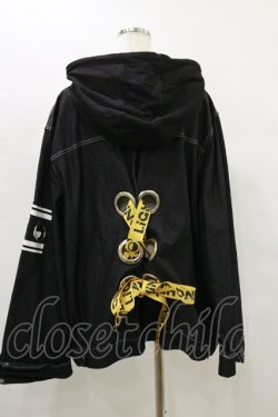 画像2: IRO+IRO / デニムジャケット×パーカー お天気カラーのドッキングWeatherトップス Free ブラック/イエロー H-25-07-03-1037-LO-JA-NS-ZH