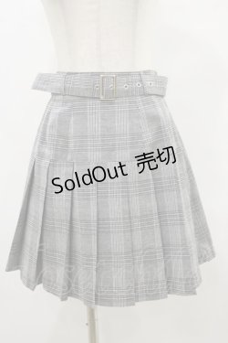 画像1: Jamie エーエヌケー / ベルト付きプリーツスカート M ブラック H-25-07-03-1041-LO-SK-NS-ZH
