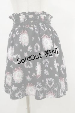 画像1: Ank Rouge / ローズアーチスカート M ブラック H-25-07-03-1042-CA-SK-NS-ZH