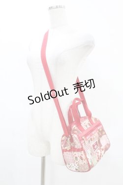 画像2: PINK HOUSE / Le Sportsac×PINK HOUSE パッチワークプリント EVERYDAY SM SATCHEL  レッド H-25-07-03-010-LO-BG-NS-ZH