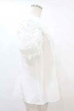 画像3: Angelic Pretty / Airy Frill半袖ブラウス M オフ H-25-07-03-013-AP-BL-NS-ZH