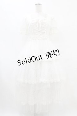 画像1: mellfy memory / Fairy Dress up laceワンピース M オフ H-25-07-03-017-0-OP-NS-ZH