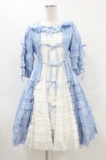 画像1: Angelic Pretty / Little Houseワンピース Free サックス H-25-07-03-018-AP-OP-NS-ZH (1)