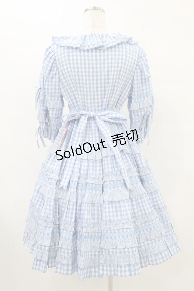 画像2: Angelic Pretty / Little Houseワンピース Free サックス H-25-07-03-018-AP-OP-NS-ZH (2)