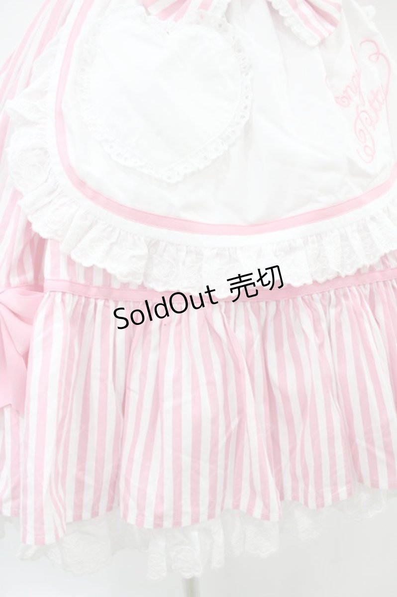画像5: Angelic Pretty / リリカルバニーストライプダイナーワンピース Free ピンク H-25-07-03-020-AP-OP-NS-ZH (5)