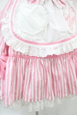 画像5: Angelic Pretty / リリカルバニーストライプダイナーワンピース Free ピンク H-25-07-03-020-AP-OP-NS-ZH (5)