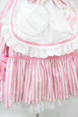 画像5: Angelic Pretty / リリカルバニーストライプダイナーワンピース Free ピンク H-25-07-03-020-AP-OP-NS-ZH