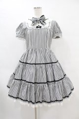 Angelic Pretty / Tea Party Dollワンピース Free ブラック H-25-07-03-021-AP-OP-NS-ZH
