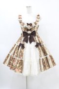 Angelic Pretty / Rosy Rose Princessジャンパースカート Free ブラウン H-25-07-03-025-AP-OP-NS-ZH