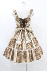 画像2: Angelic Pretty / Rosy Rose Princessジャンパースカート Free ブラウン H-25-07-03-025-AP-OP-NS-ZH (2)