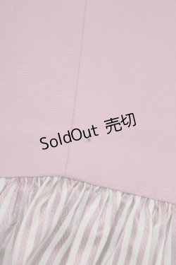 画像4: 【SALE】Jane Marple / リボンストライプノースリーブワンピース  ピンク H-25-12-15-1012-JM-OP-KB-ZT161