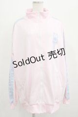 ACDC RAG / 輸血ジャージジャケット  ピンク×パステルブルー H-25-07-04-036-PU-JA-KB-ZH