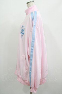 画像2: ACDC RAG / 輸血ジャージジャケット  ピンク×パステルブルー H-25-07-04-036-PU-JA-KB-ZH