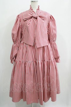 画像1: Candy Stripper / PRECOCIOUS RIBBON DRESS  ギンガムチェックレッド H-25-07-04-004-PU-OP-KB-ZH