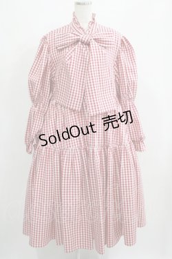 画像1: Candy Stripper / PRECOCIOUS RIBBON DRESS  ギンガムチェックレッド H-25-07-04-004-PU-OP-KB-ZH