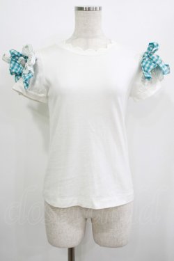 画像1: Jane Marple / マルチリボンスカラップカットソー  白 H-25-07-04-047-JM-TO-KB-ZH