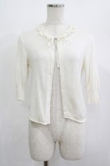 Jane Marple / はしごレースボレロカーディガン  オフ H-25-07-04-051-JM-TO-KB-ZH
