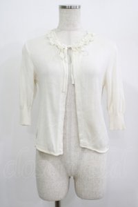 Jane Marple / はしごレースボレロカーディガン  オフ H-25-07-04-051-JM-TO-KB-ZH