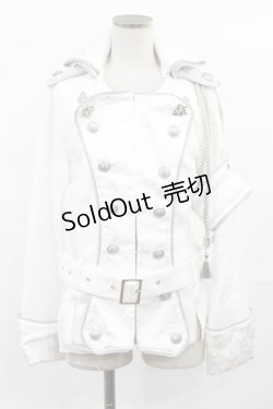 画像1: ALICE and the PIRATES / Captain Hollow ジャケット Free オフ白×シルバー H-25-07-04-1026-PA-JA-NS-ZH