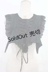 nekozedo / コウモリ羽つけ襟  ブラック H-25-07-04-1028-LO-ZA-YZ-ZH