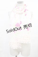 JESUS DIAMANTE / ぼかし薔薇柄ショール  ぼかし薔薇ピンク H-25-07-04-1029-JE-ZA-NS-ZH