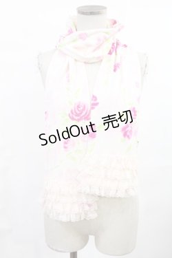 画像1: JESUS DIAMANTE / ぼかし薔薇柄ショール  ぼかし薔薇ピンク H-25-07-04-1029-JE-ZA-NS-ZH