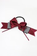 mayla classic / リボンヘアゴム  ボルドー H-25-07-04-1039-LO-AC-YZ-ZH