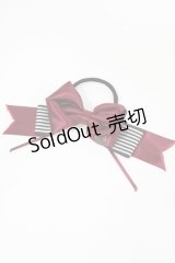 mayla classic / リボンヘアゴム  ボルドー H-25-07-04-1039-LO-AC-YZ-ZH