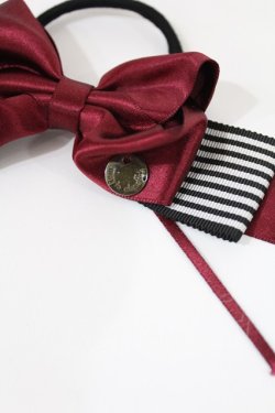 画像2: mayla classic / リボンヘアゴム  ボルドー H-25-07-04-1039-LO-AC-YZ-ZH