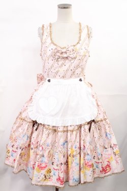 画像1: metamorphose / Flavor Paradeエプロン付ジャンパースカート Free アイボリー H-25-07-04-1005-ME-OP-NS-ZH