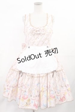 画像1: metamorphose / Flavor Paradeエプロン付ジャンパースカート Free アイボリー H-25-07-04-1005-ME-OP-NS-ZH