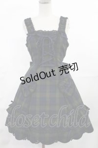 Angelic Pretty / ハートポケットジャンパースカート FREE ネイビー H-25-07-04-1006-AP-OP-YZ-ZH