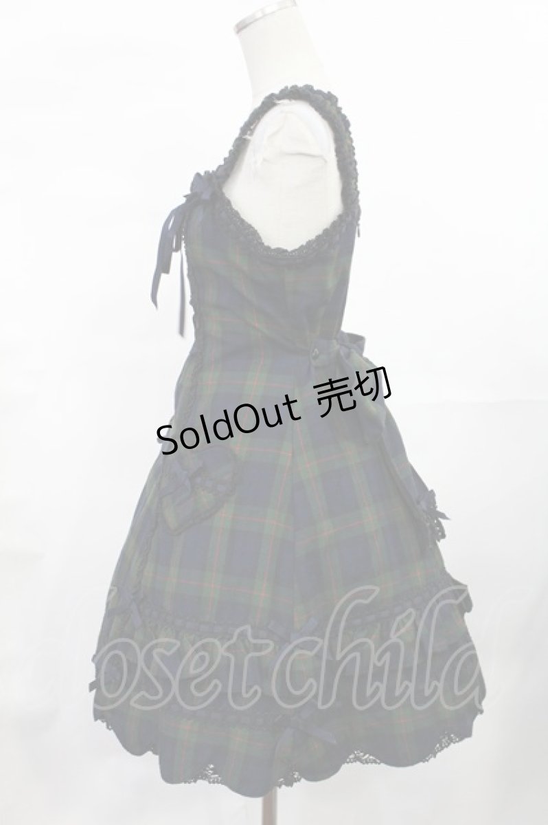 画像2: Angelic Pretty / ハートポケットジャンパースカート FREE ネイビー H-25-07-04-1006-AP-OP-YZ-ZH (2)
