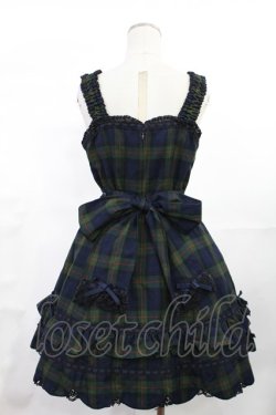 画像3: Angelic Pretty / ハートポケットジャンパースカート FREE ネイビー H-25-07-04-1006-AP-OP-YZ-ZH