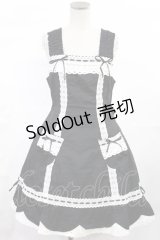 BABY,THE STARS SHINE BRIGHT / 裾スカラップジャンパースカート Free ブラック H-25-07-04-1007-BA-OP-NS-ZH