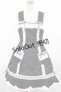 BABY,THE STARS SHINE BRIGHT / 裾スカラップジャンパースカート Free ブラック H-25-07-04-1007-BA-OP-NS-ZH