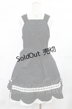 画像2: BABY,THE STARS SHINE BRIGHT / 裾スカラップジャンパースカート Free ブラック H-25-07-04-1007-BA-OP-NS-ZH