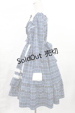画像2: axes femme kawaii / タータンチェックワンピース M ブルー H-25-07-04-1009-AX-OP-NS-ZH