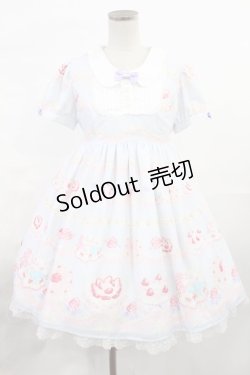 画像1: Angelic Pretty / ホイップShow Caseワンピース Free サックス H-25-07-04-1010-AP-OP-NS-ZH
