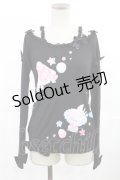 Angelic Pretty / ジュエリージュレプリントカットソー FREE ブラック H-25-07-04-1023-AP-TO-YZ-ZH