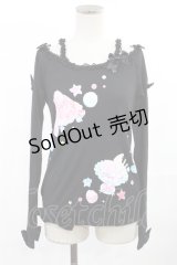 Angelic Pretty / ジュエリージュレプリントカットソー FREE ブラック H-25-07-04-1023-AP-TO-YZ-ZH