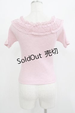 画像3: Jane Marple / トーションレースリブトップス  ピンク H-25-07-04-055-JM-TO-KB-ZH