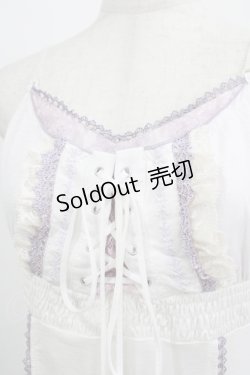 画像4: Ozz Croce / 編み上げビスチェキャミ  白 H-25-07-04-056-OO-TO-KB-ZH